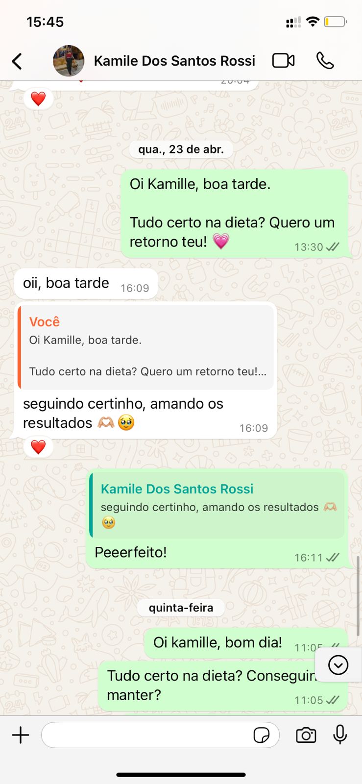 depoimento kamile