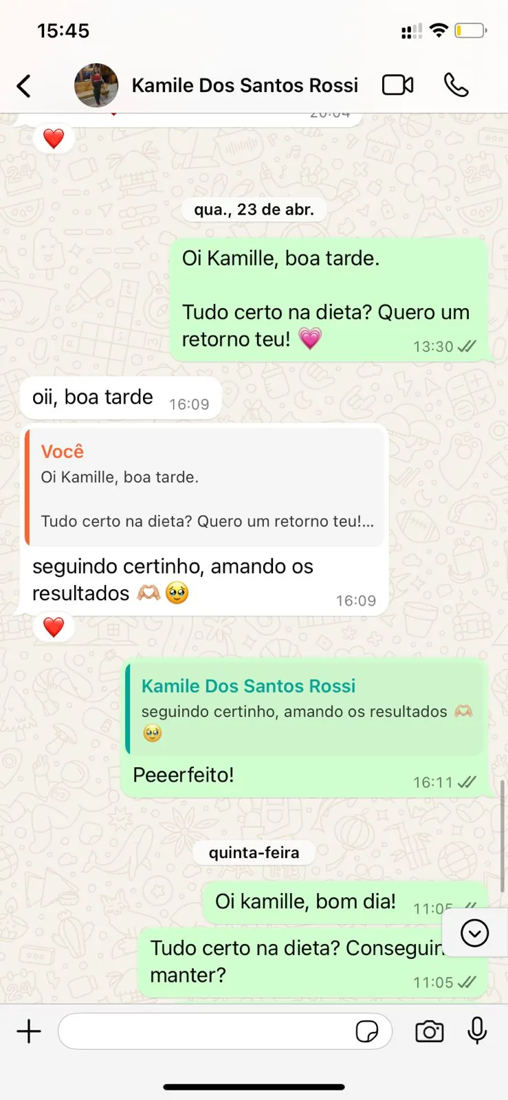 depoimento kamile